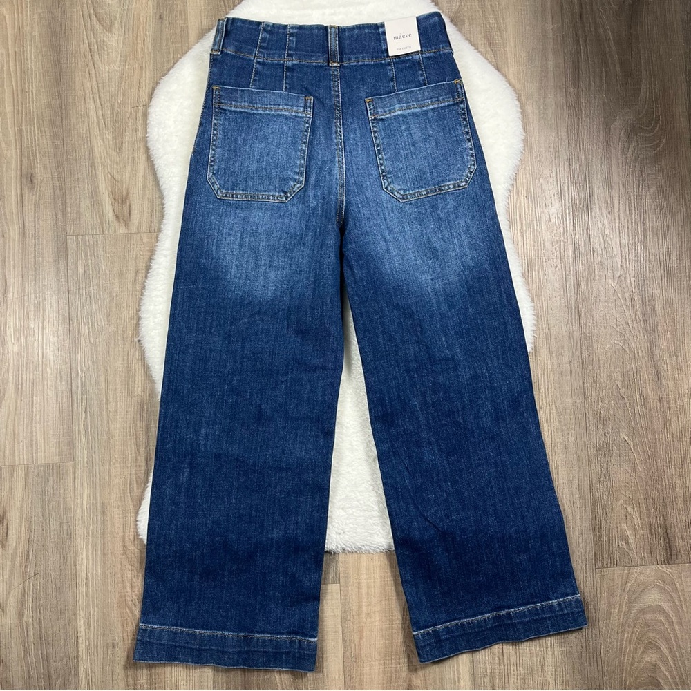NWOT Maeve The Colette Crop Wide-Leg Jeans - Picture 9 of 11